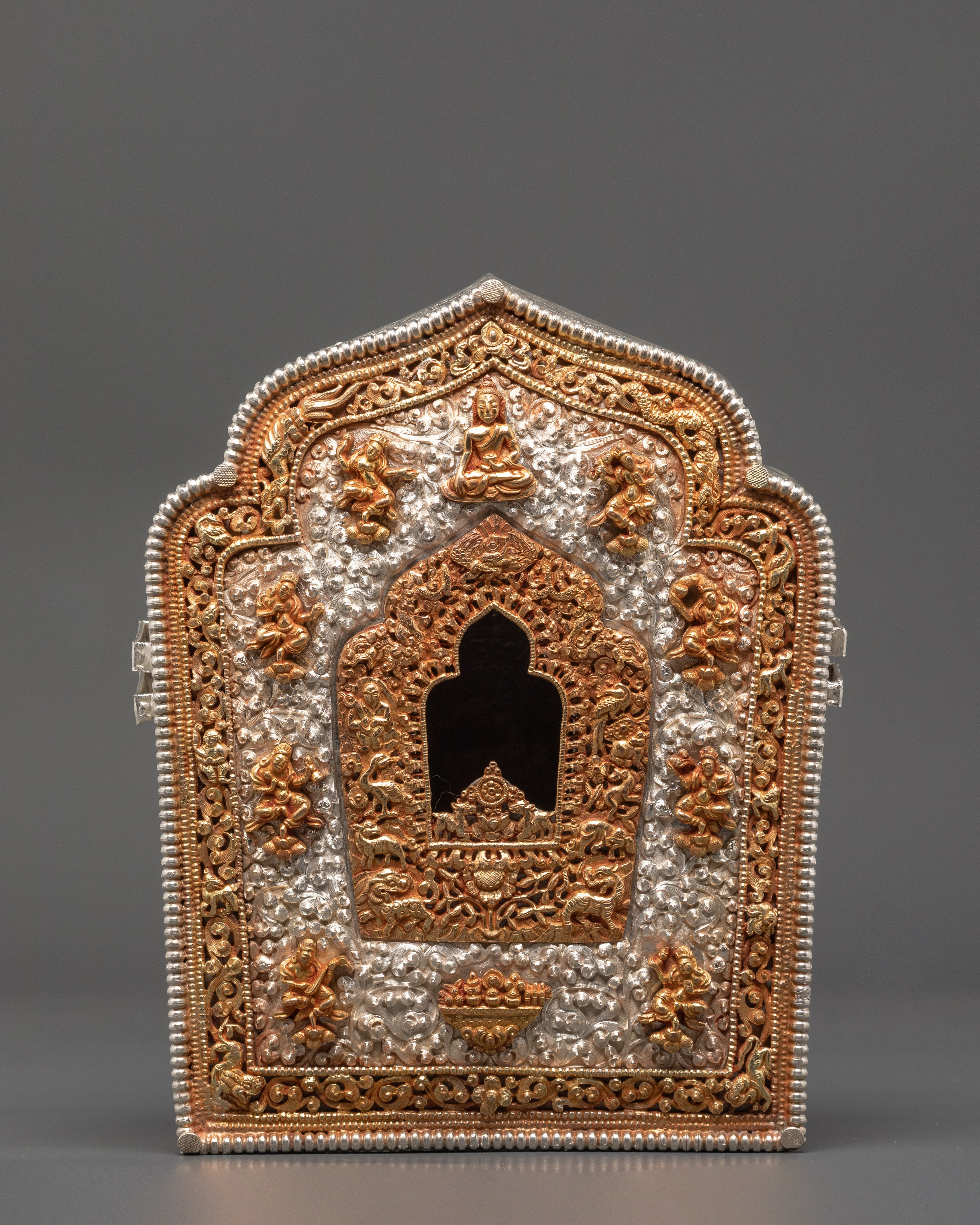 Spiritual Buddhist Ghau Box | Himalayan Ritual Box