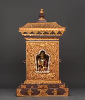 Buddhist Ghau Box with Shakyamuni Buddha