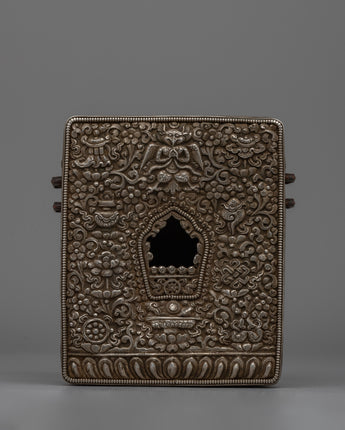 Handcrafted Tibetan Silver Ghau Box