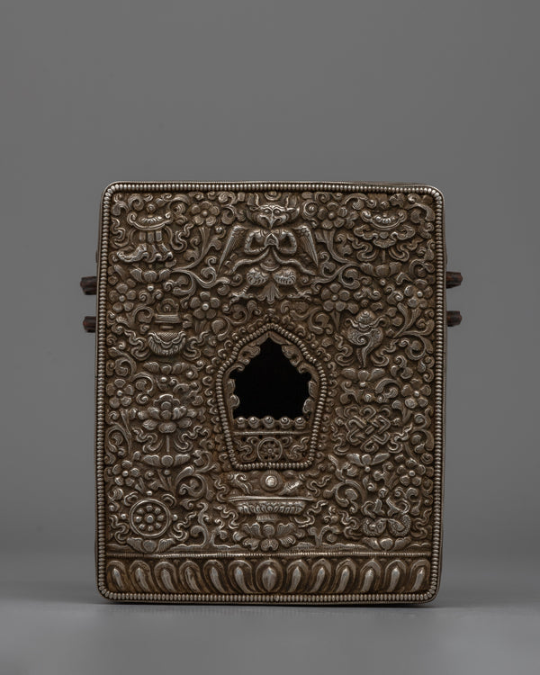 Handcrafted Tibetan Silver Ghau Box