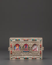 Tibetan Three Buddha Ghau Box