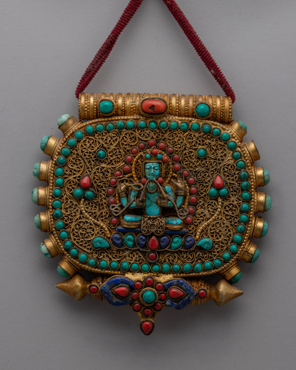 Tibetan Ghau Prayer Box Locket