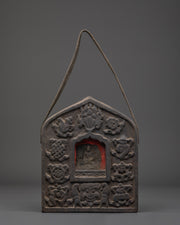 Handcrafted Ghau Box for Ceremony | Copper Buddhist Ritual Shrine