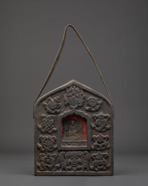 Handcrafted Ghau Box for Ceremony | Copper Buddhist Ritual Shrine
