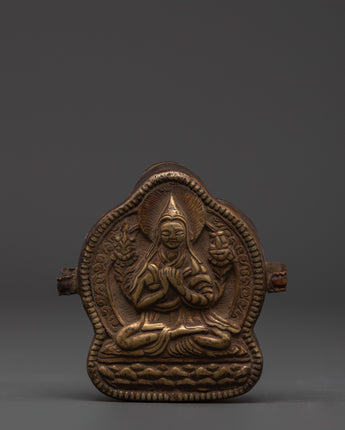 Buddhist Copper Prayer Ghau Box