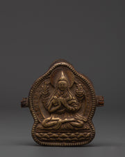 Buddhist Copper Prayer Ghau Box