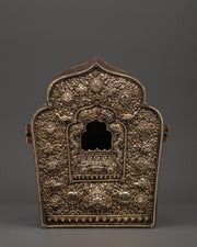Handcrafted Ghau Box with White Metal & Copper Body
