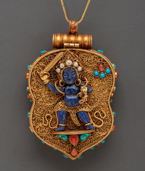 Lapis Lazuli Ghau Box Locket