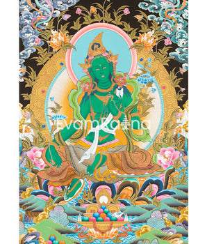 Goddess Green Tara Thangka 