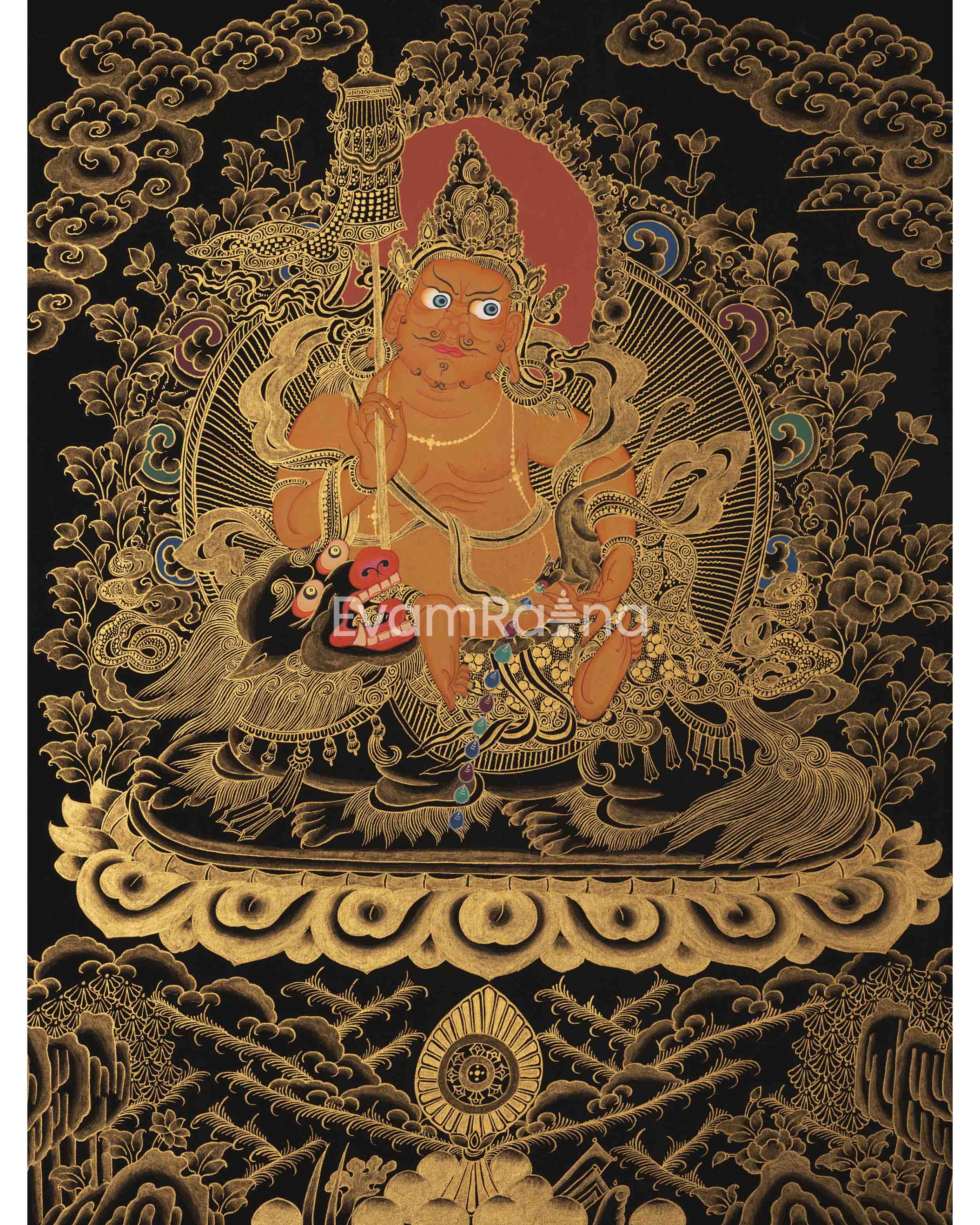 Dzambala Thangka Painting