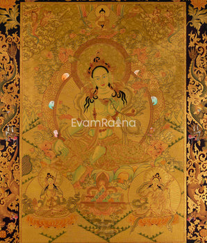 Green Tara Thangka