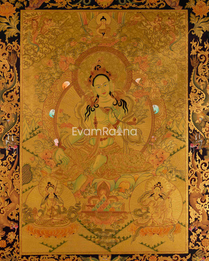 Green Tara Thangka