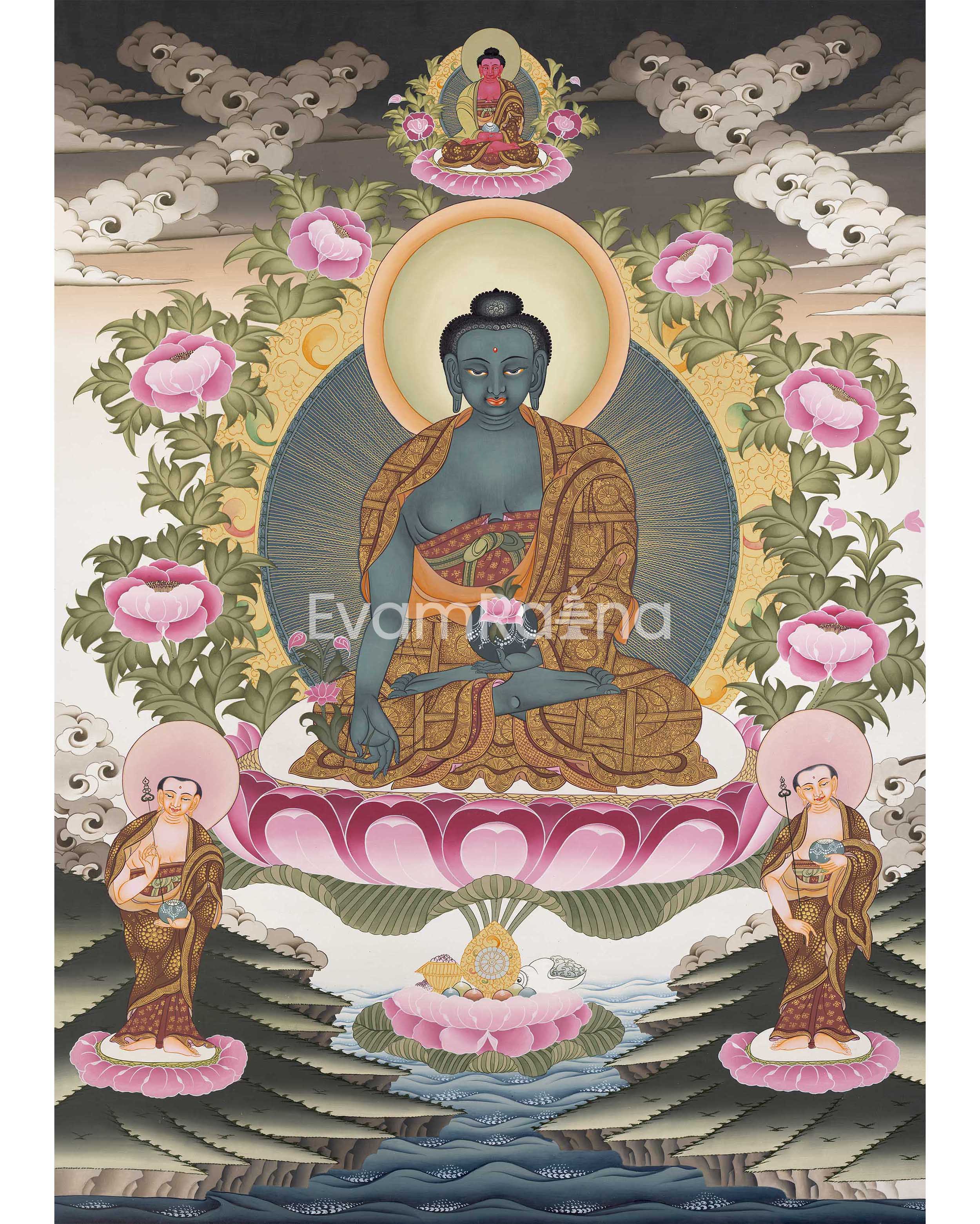 Medicine Buddha Thangka Painting