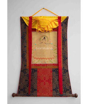  Gold Style Manjushri with Brocade