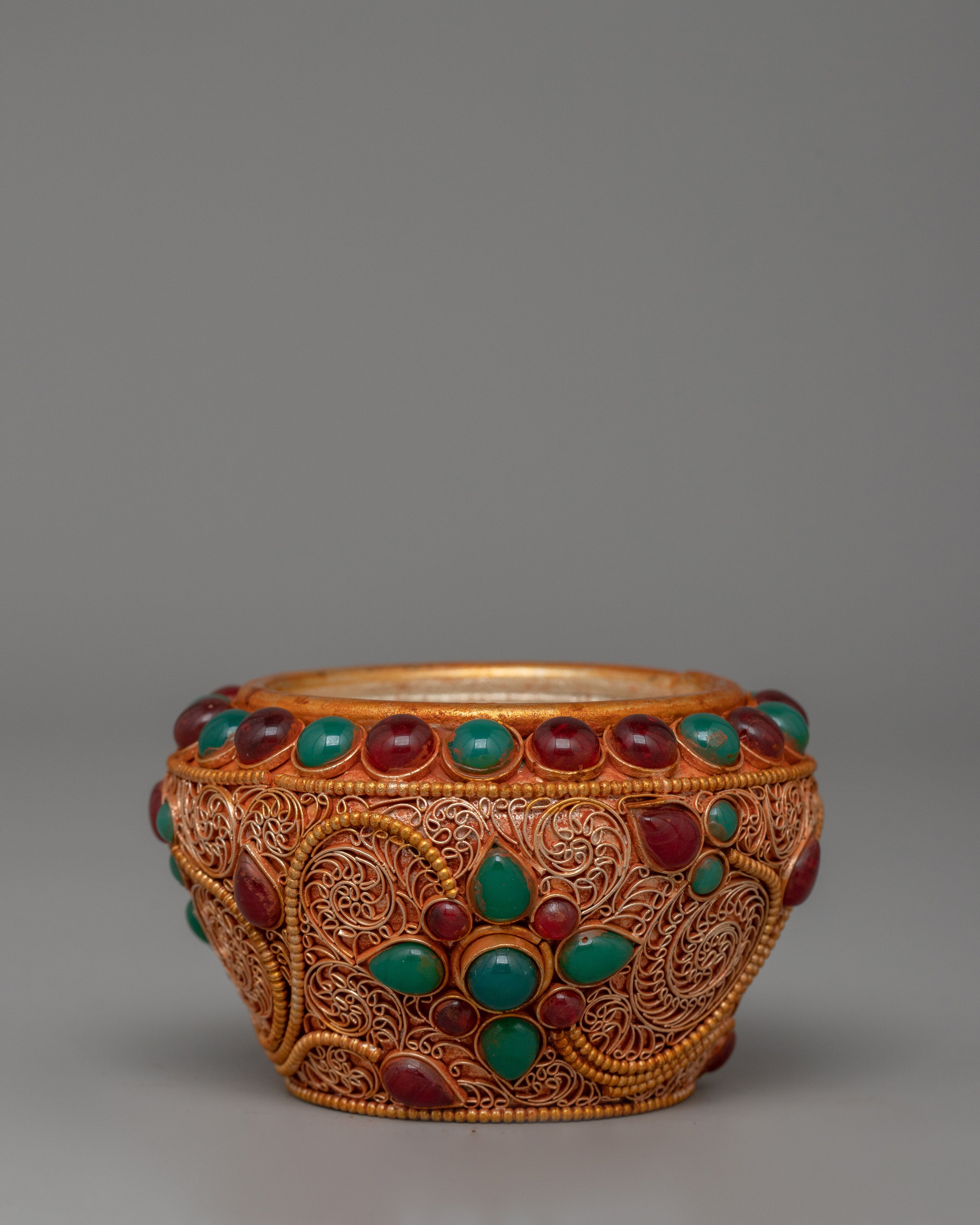 Gold-plated Tibetan Golpa Bowl