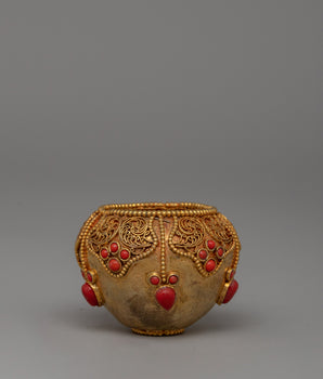 Gold-Plated Golpa Offering Bowl