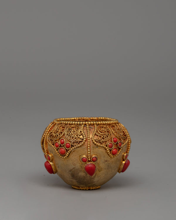 Gold-Plated Golpa Offering Bowl