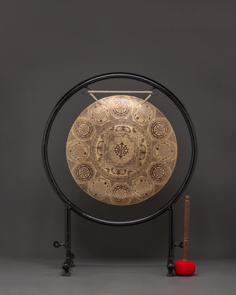 Healing gong with stand