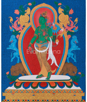 divine-standing-green-tara-painting