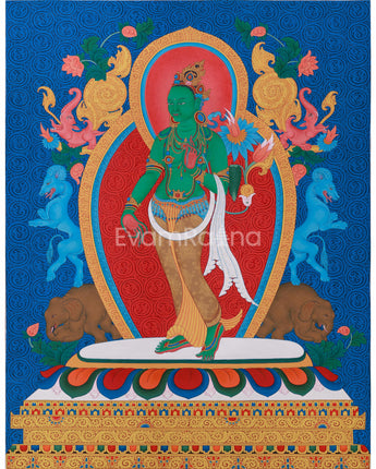 divine-standing-green-tara-painting