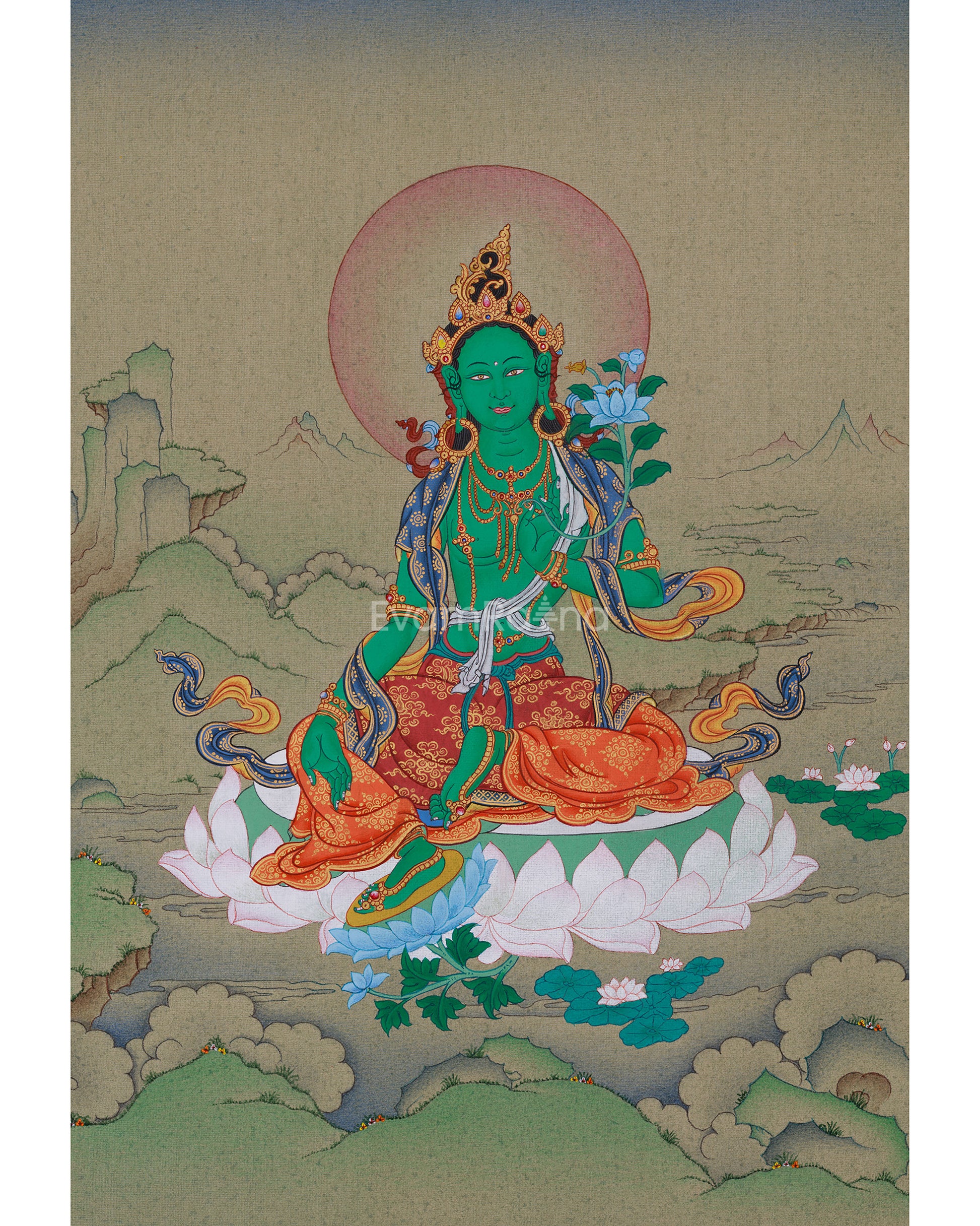 compassionate-green-tara-thangka