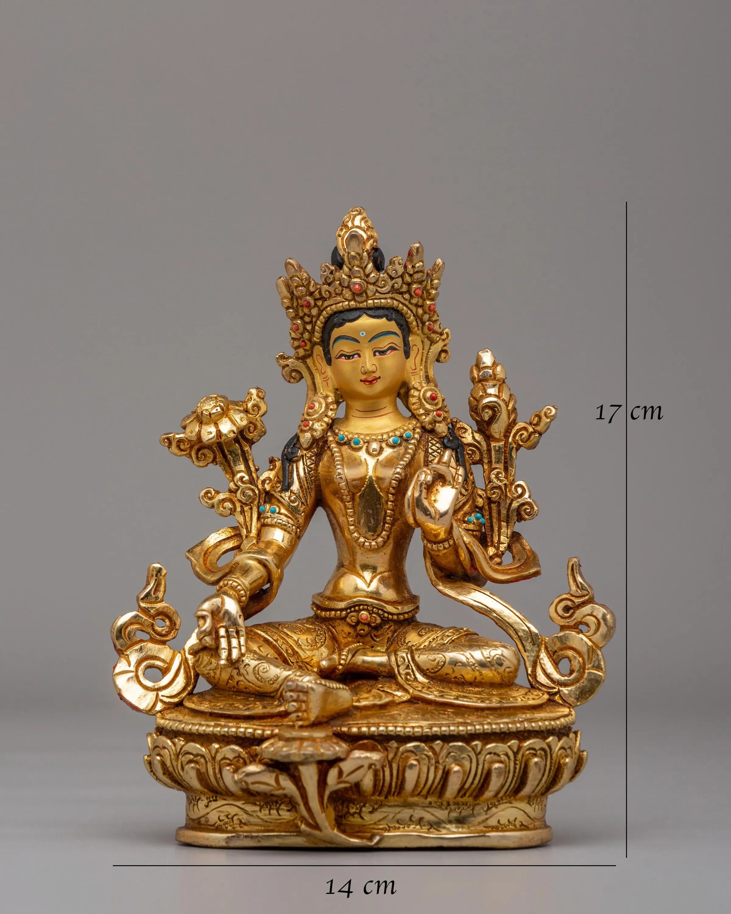Green Tara Compassion Deity Statue | Symbol of Protection and Healing