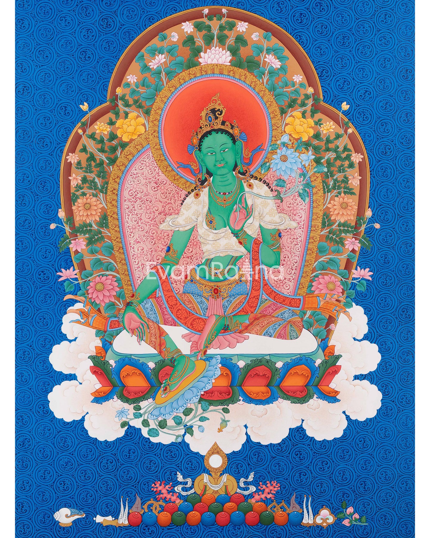 Green Tara Thangka 