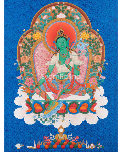 Green Tara Thangka 