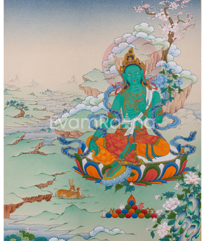 green-tara-thangka-print-mother-green-tara