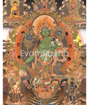 Green Tara Liberation Mother Thangka
