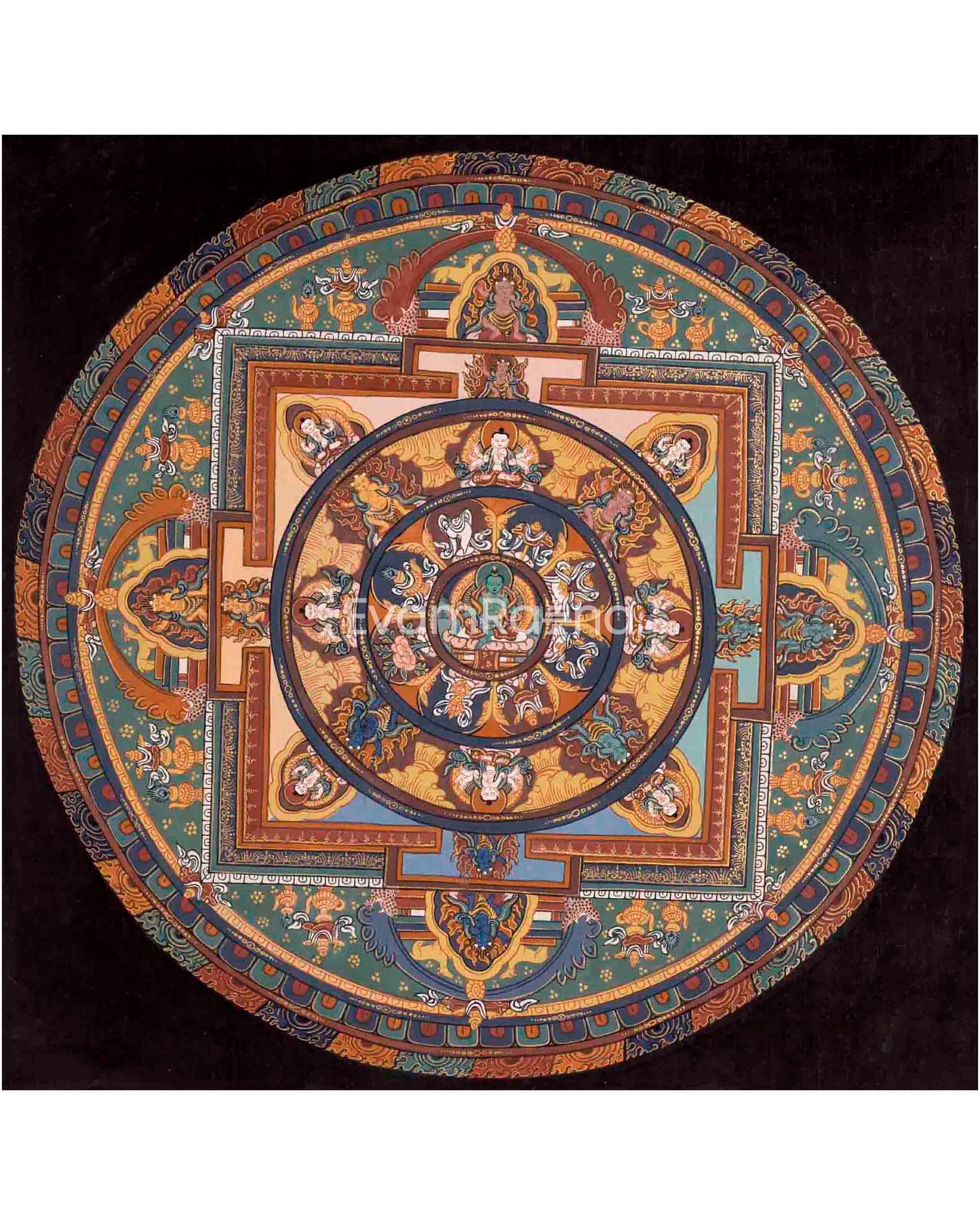 Green Tara Mandala Thangka