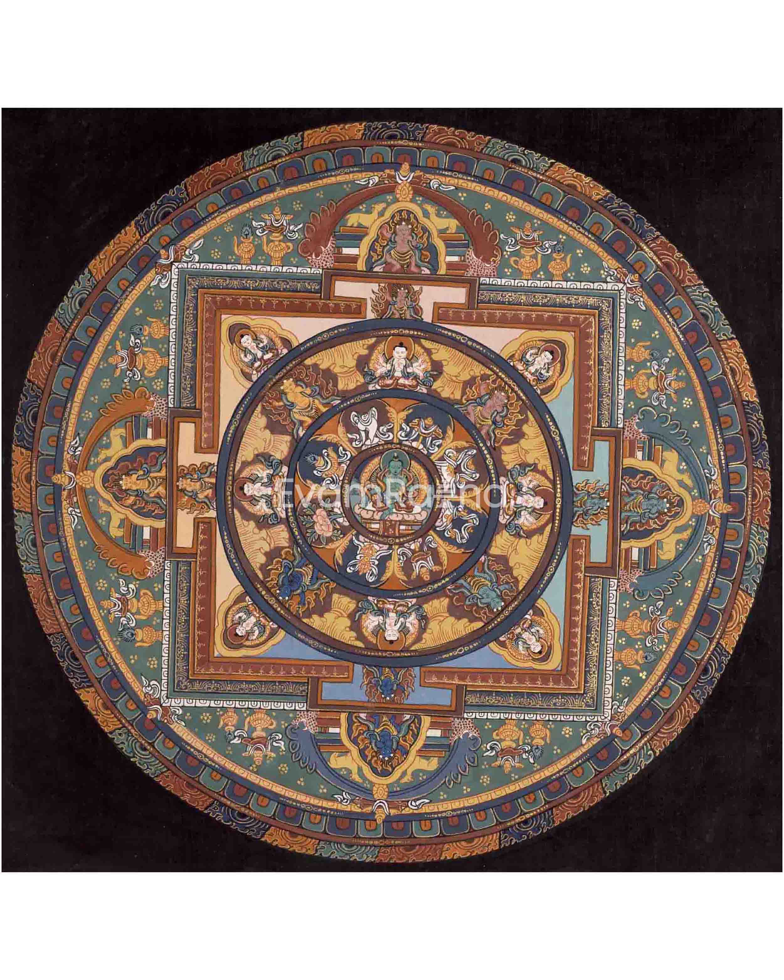 Green Tara Mandala Thangka