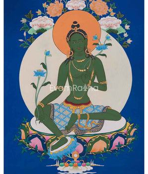Goddess Green Tara Thangka 