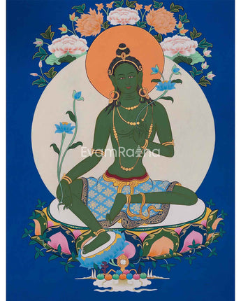 Goddess Green Tara Thangka 