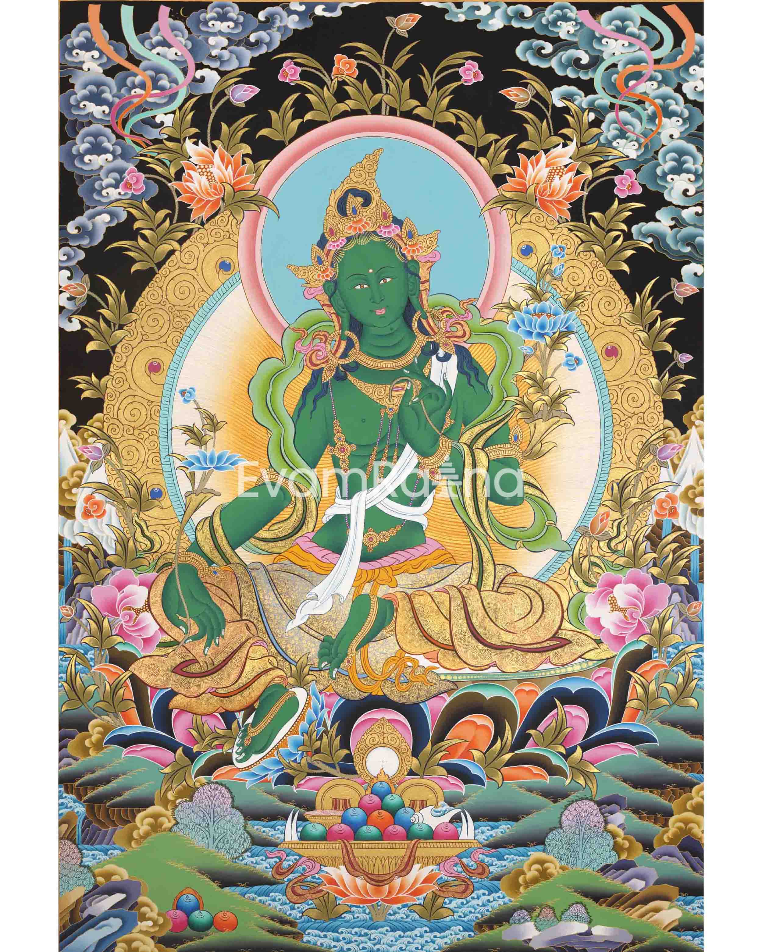 Green Tara Print
