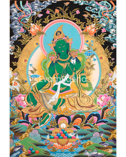 Green Tara Print