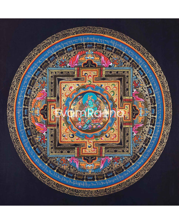 Green Tara Thangka Mandala