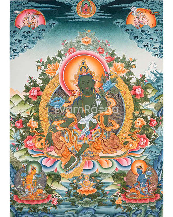 Green Tara Thangka