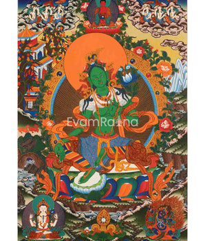 Green Tara Thangka