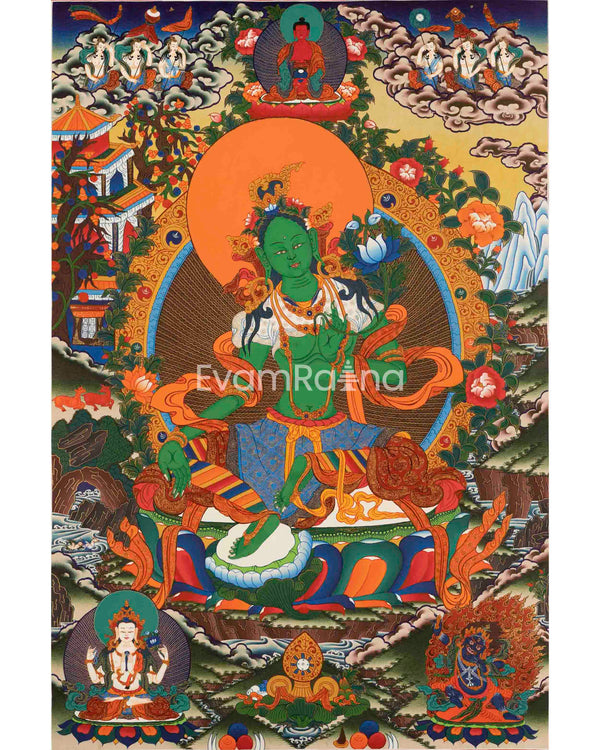 Green Tara Thangka