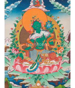 Green Tara Thangka