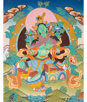 Green Tara Thangka