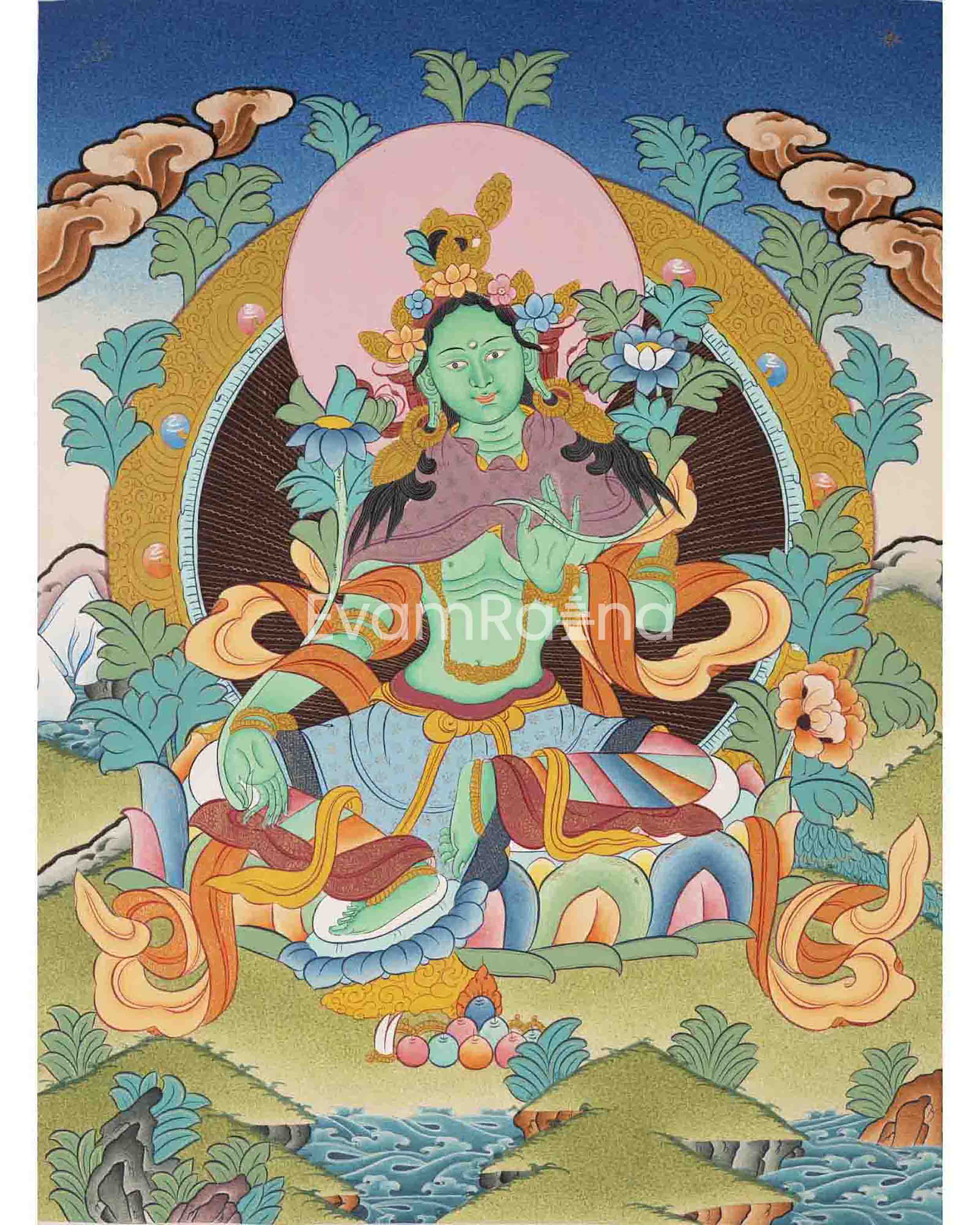 Green Tara Thangka