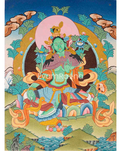 Green Tara Thangka