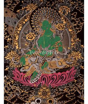 Green Tara Thangka