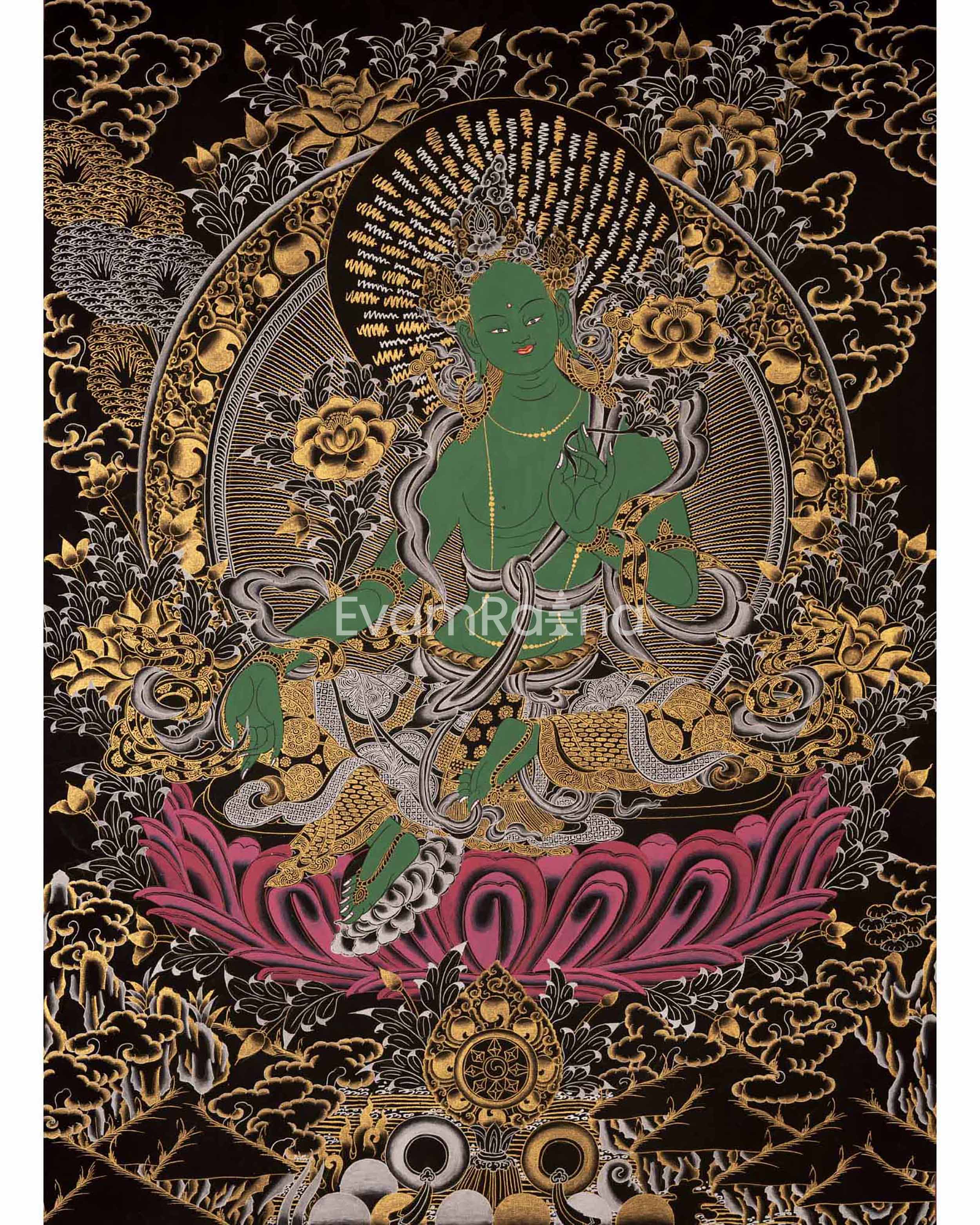 Green Tara Thangka