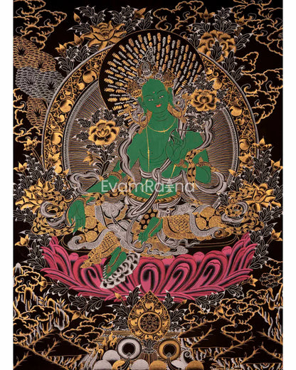 Green Tara Thangka 