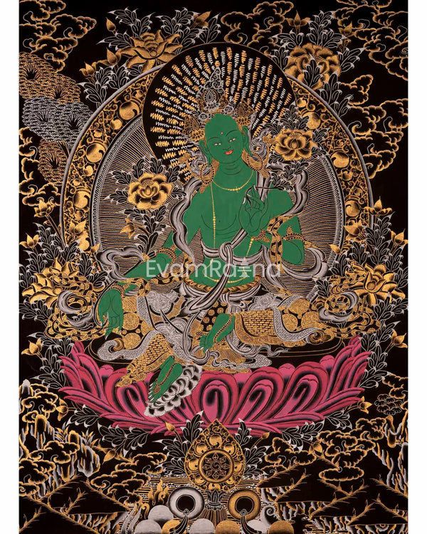 Green Tara Thangka 