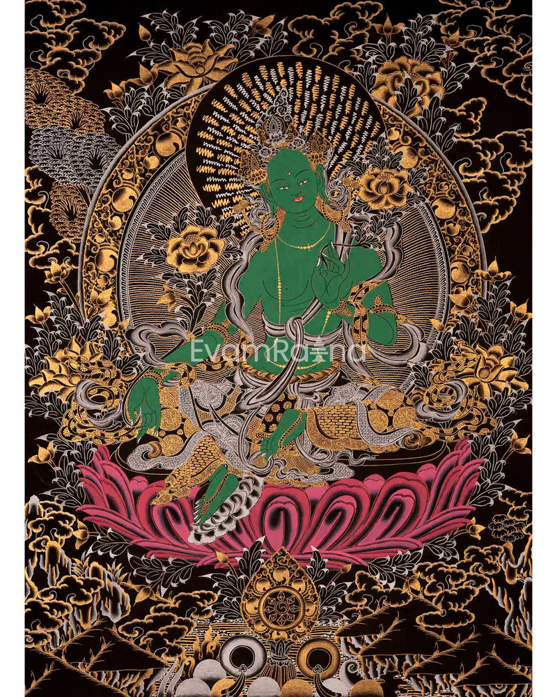 Green Tara Thangka 