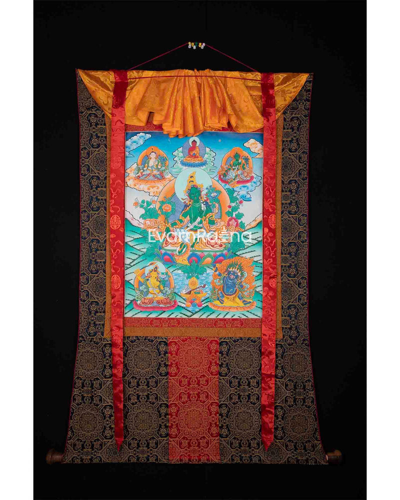 Green Tara Thangka 